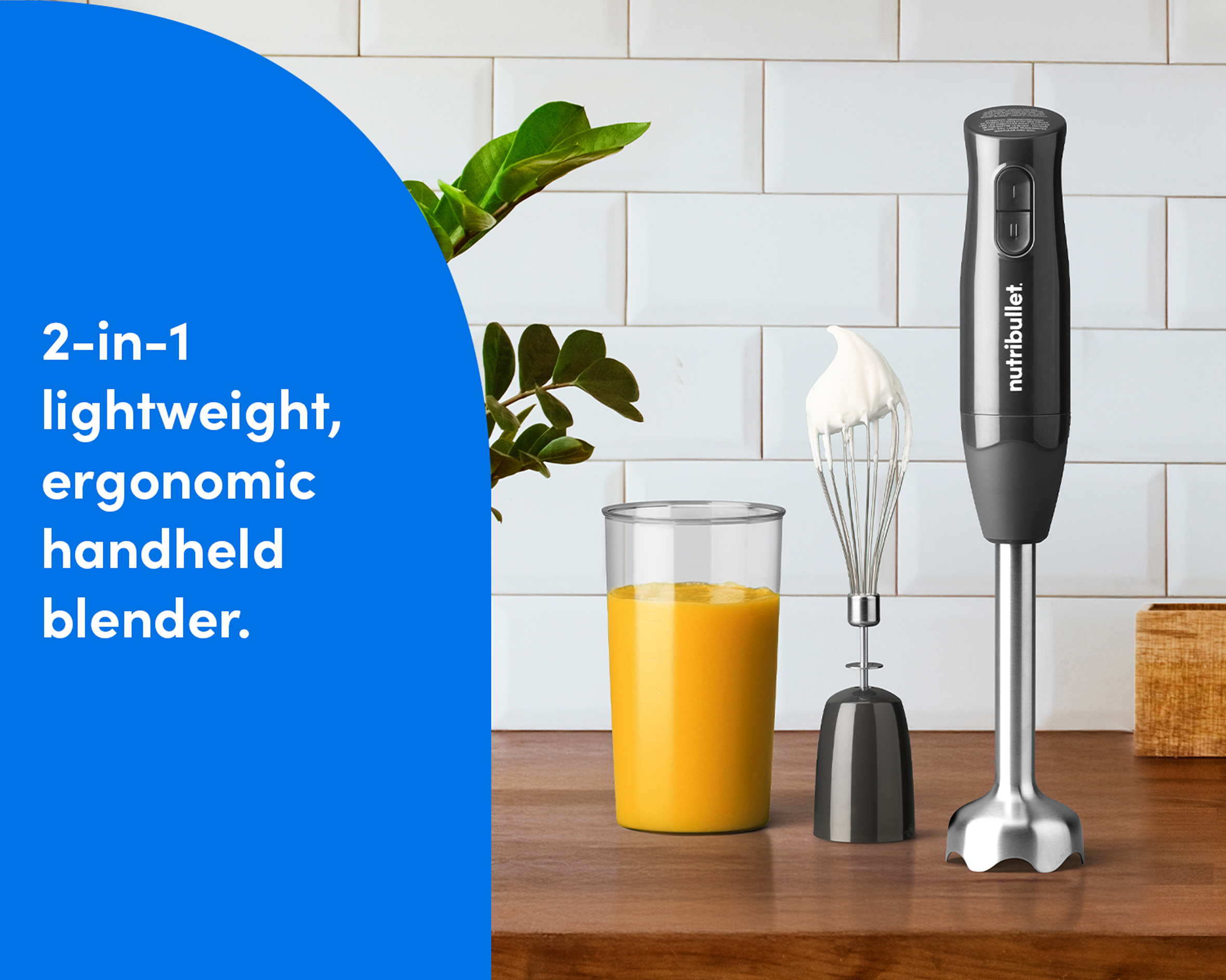 nutribullet 2-i-1 doppmixer med visptillbehör