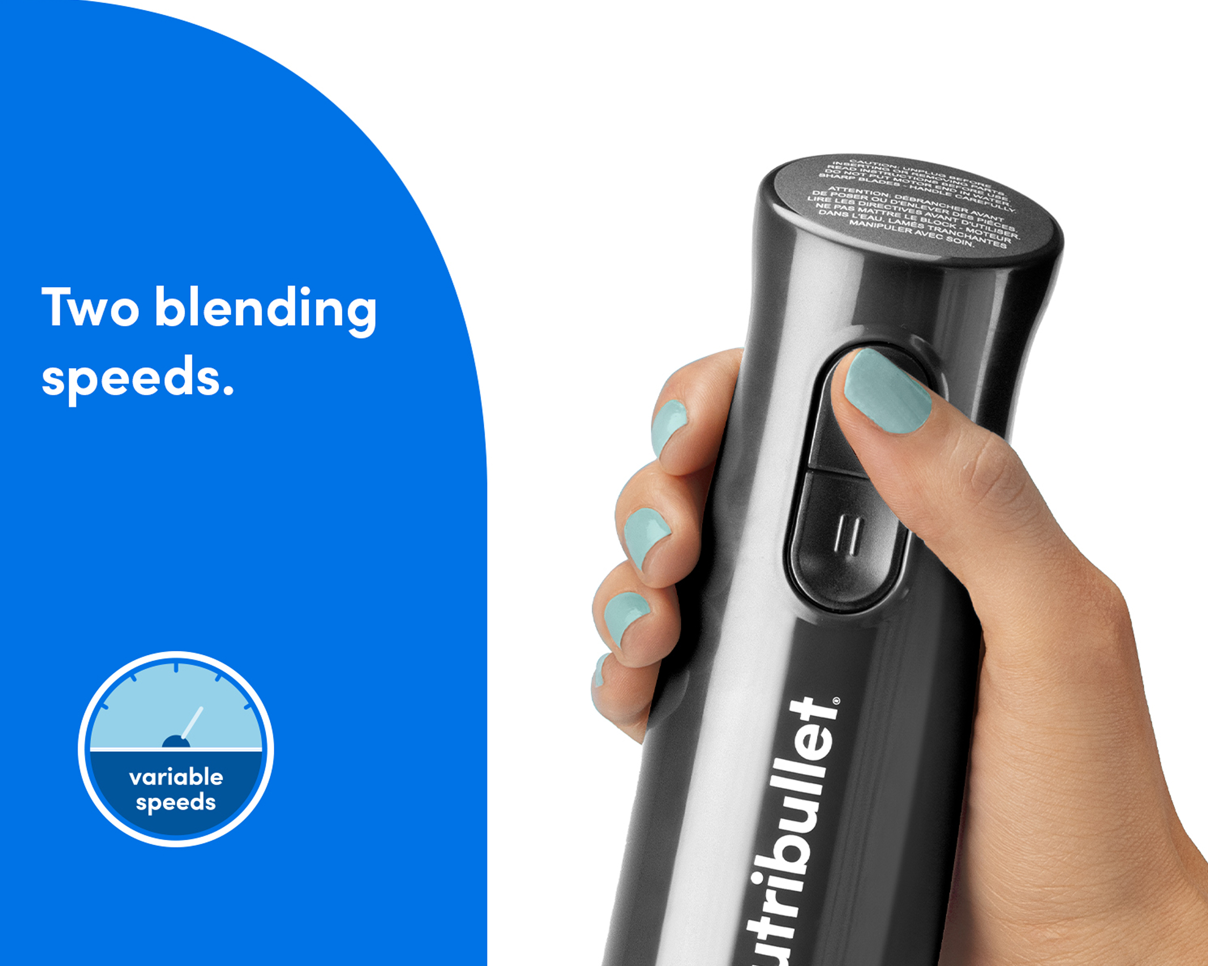 nutribullet 2-i-1 doppmixer med visptillbehör